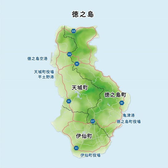 地図徳之島