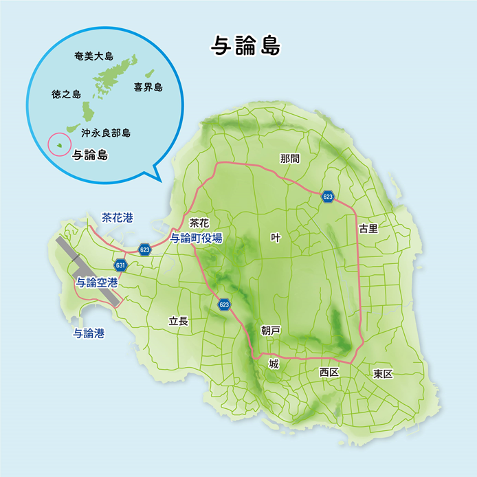 与論島マップ