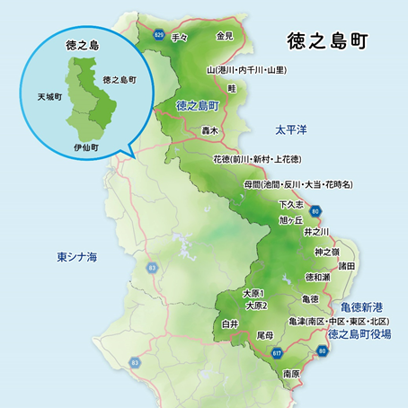 徳之島徳之島町map